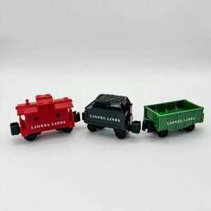 Lionel Little Lines Train Car Set RPLCMT PART Cars ONLY NO TRACKS - 3 PCS